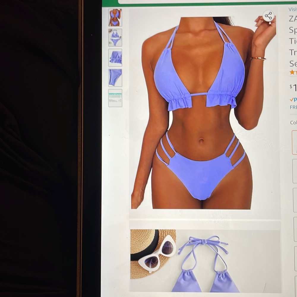 Spaghetti strap tie back